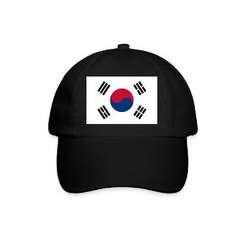 Flag South Korea - Drapeau Corée du Sud - Casquette classique - noir/noir - Devant