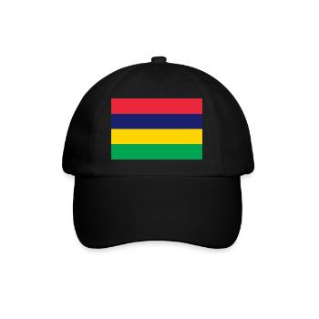 Flag of Mauritius, Drapeau des iles Maurice - Casquette classique - noir/noir - Devant