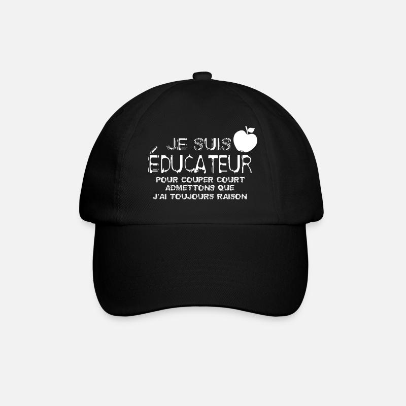 Je suis Éducateur - Casquette classique - noir/noir