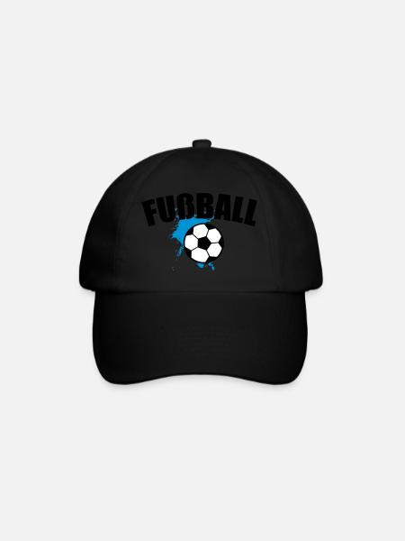 Fußball Soccer Splash 3c - Baseballkappe - Schwarz/Schwarz