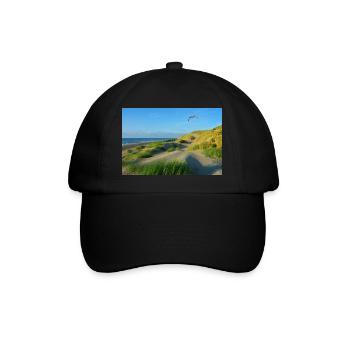 North Sea dunes - Baseball Cap - black/black - Front