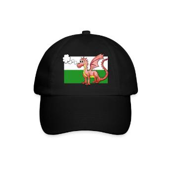 Puffing Welsh Dragon - Gregory - Baseball Cap - black/black - Front