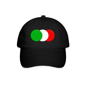Drapeau italien - Casquette classique - noir/noir - Devant