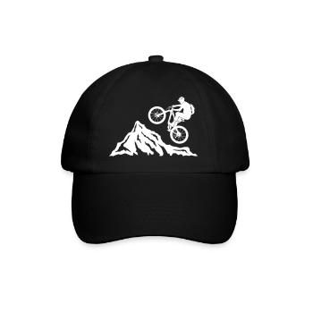 Mountainbike, Fahrrad Mountainbiker, Fahrradfahrer - Baseballkappe - Schwarz/Schwarz - Vorne