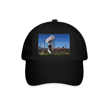 Duisburg Hütte Hochofen - Baseballkappe - Schwarz/Schwarz - Vorne