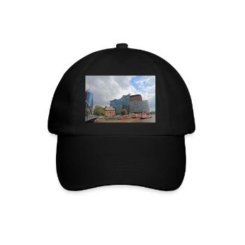 Hamburger Konzerthaus - Baseballkappe - Schwarz/Schwarz - Vorne