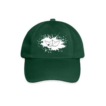 Bateau de taches de couleur - Casquette classique - vert bouteille - Devant