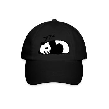 panda dort sieste dormir - Casquette classique - noir/noir - Devant