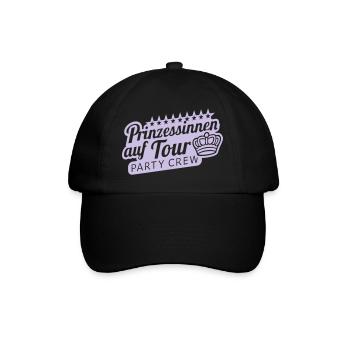 Prinzessinnen auf Tour - Baseballkappe - Schwarz/Schwarz - Vorne