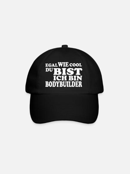 Bodybuilder - Baseballkappe - Schwarz/Schwarz