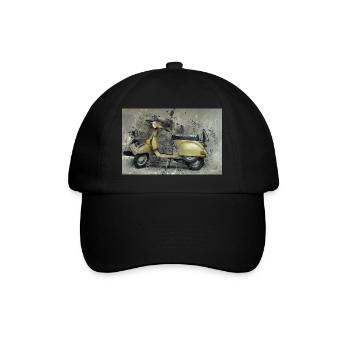 Roller in Gold - Baseballkappe - Schwarz/Schwarz - Vorne