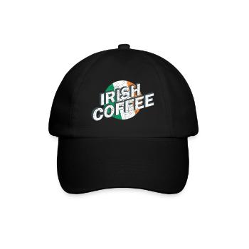 Café irlandais Cocktail lettrage vintage logo rétro - Casquette classique - noir/noir - Devant