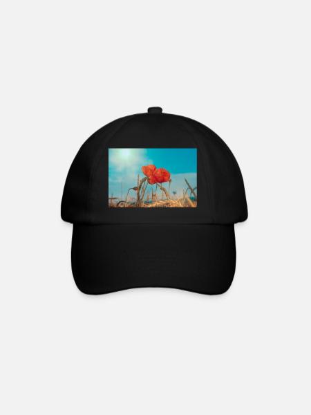 Coquelicots - Casquette classique - noir/noir