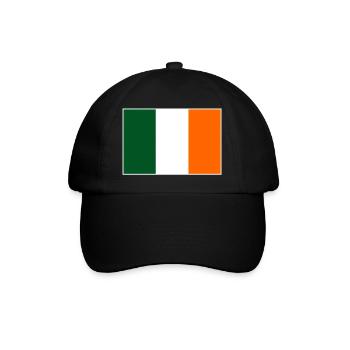 Drapeau de l’Irlande - Casquette classique - noir/noir - Devant