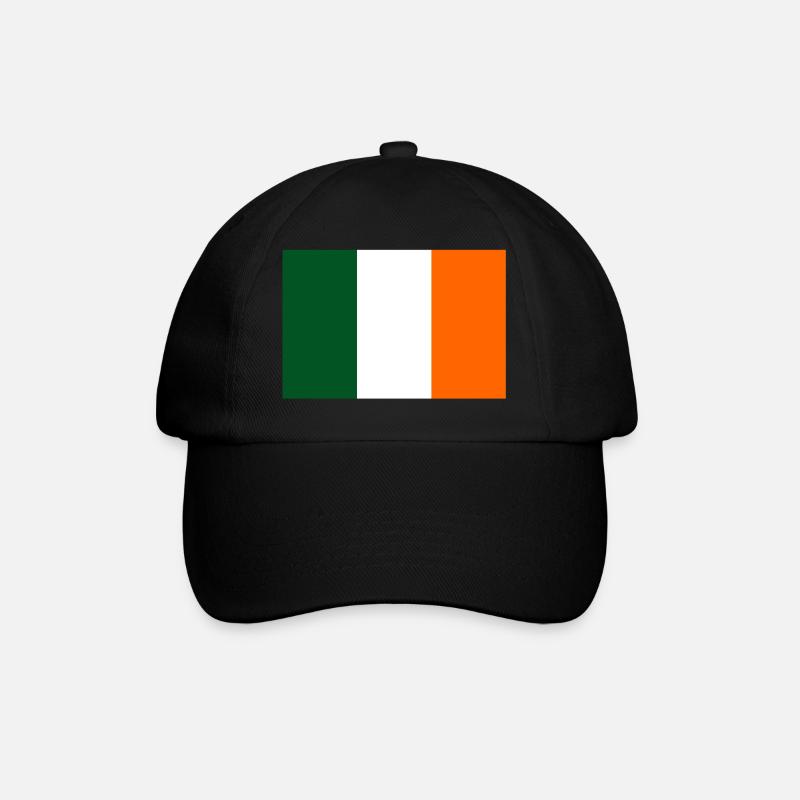 Drapeau de l’Irlande - Casquette classique - noir/noir