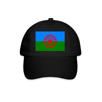 Roma flag 720x480 1 - Baseball Cap - black/black - Front