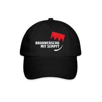 Franken Collection "Brodwerschd" - Baseballkappe - Schwarz/Schwarz - Vorne