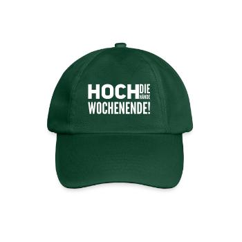 Hoch die Hände, Wochenende! - Baseballkappe - Flaschengrün - Vorne