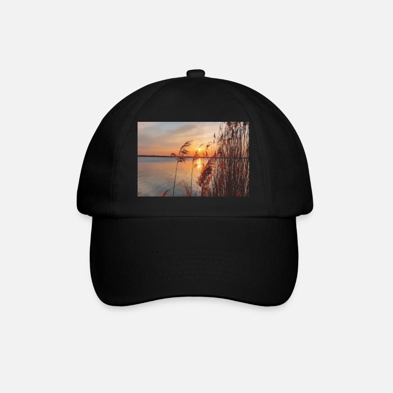 coucher de soleil soleil paysage Sky - Casquette classique - noir/noir