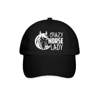 Dame de cheval fou - Casquette classique - noir/noir - Devant