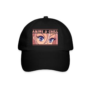 ANIME ET CHILL - Casquette classique - noir/noir - Devant