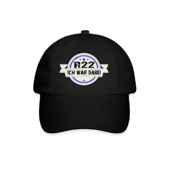 Kältetechniker R22 Ich war dabei - Baseballkappe - Schwarz/Schwarz - Vorne