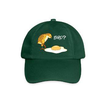 Huhn Hühner Küken Bro - Lustige Sprüche Vegetarier - Baseballkappe - Flaschengrün - Vorne