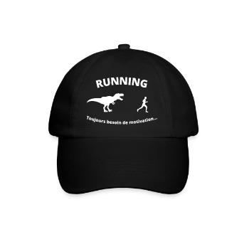Running motivation - Casquette classique - noir/noir - Devant