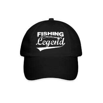 Fishing Trout Bait Cast Rod - Baseball Cap - black/black - Front