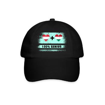 Autriche et Hongrie 100 % Genial / Cadeau - Casquette classique - noir/noir - Devant