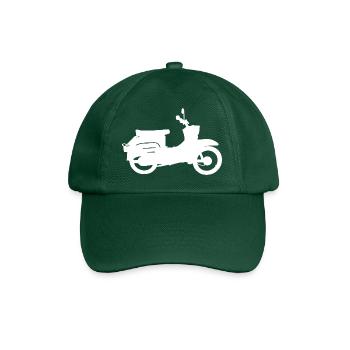 Schwalbenfahrer Simson Schwalbe Kult Roller DDR - Baseballkappe - Flaschengrün - Vorne