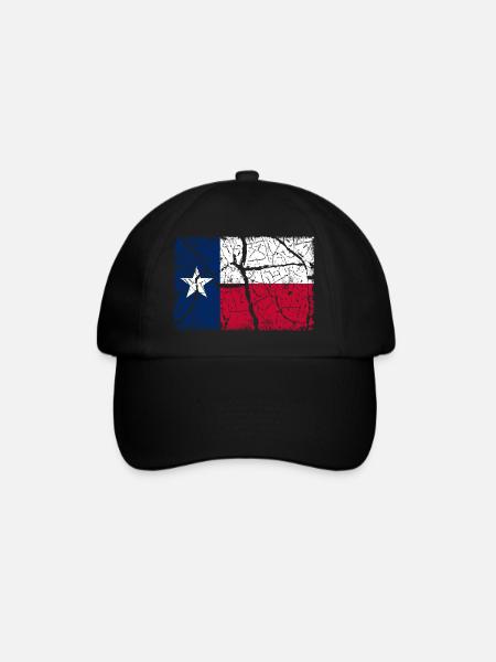 Texas Vintage - Baseballkappe - Schwarz/Schwarz