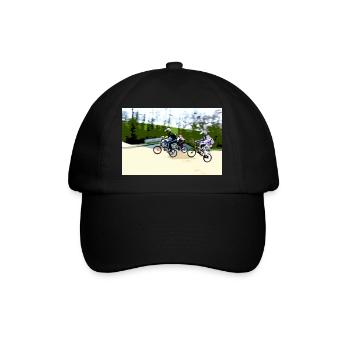 bmx - Baseballkappe - Schwarz/Schwarz - Vorne