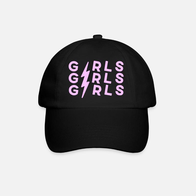Feminismus - Baseballkappe - Schwarz/Schwarz