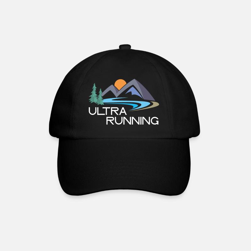 Ultra Laufen - Baseballkappe - Schwarz/Schwarz