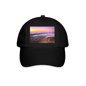Lever de soleil épique depuis le sommet du mont Olympe - Casquette classique - noir/noir - Devant