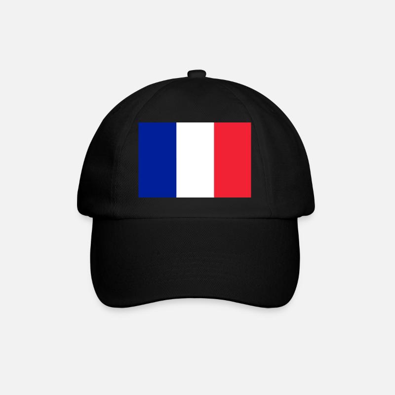 Drapeau français - Casquette classique - noir/noir