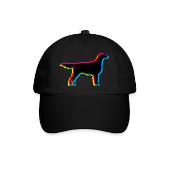 CMYK Irish Red and White Setter - Baseball Cap - black/black - Front