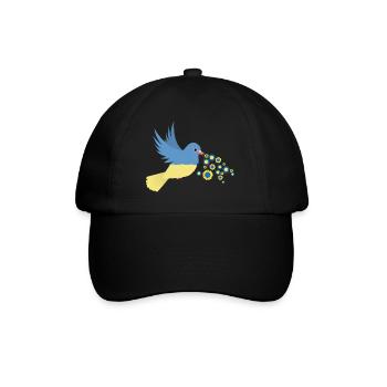 Paix pour l’Ukraine - Casquette classique - noir/noir - Devant