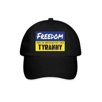 La liberté doit être mieux armée que la tyrannie - Casquette classique - noir/noir - Devant