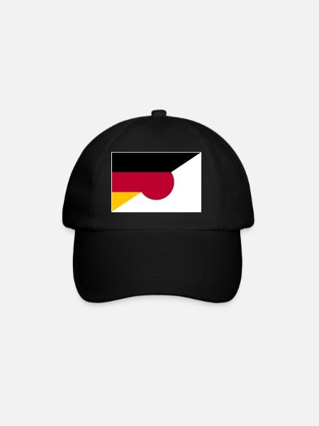 Germany Japan Dual citizenship - Baseball Cap - black/black