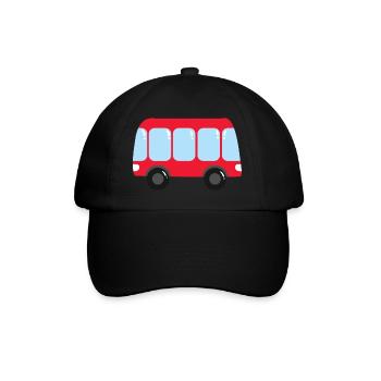 Bus Red - Baseball Cap - black/black - Front