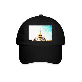 Temples en Thaïlande - Casquette classique - noir/noir - Devant