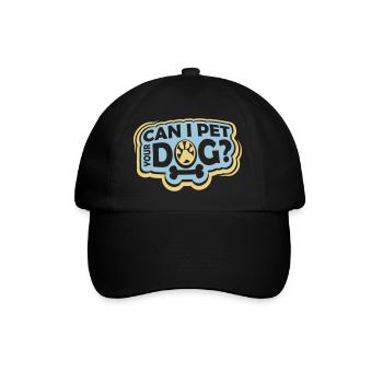 Caressez votre chien en disant - Casquette classique - noir/noir - Devant
