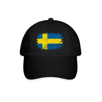 Swedish Brush Flag - Baseball Cap - black/black - Front