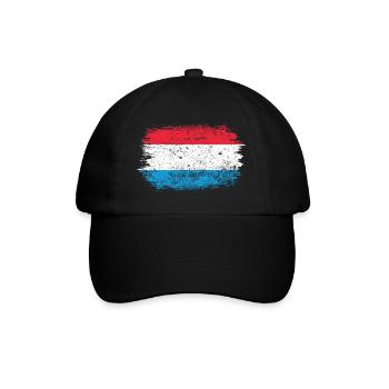 Coup de pinceau Drapeau néerlandais - Casquette classique - noir/noir - Devant