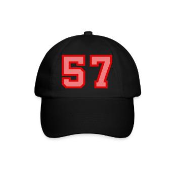 Cool Retro Retrostyle Jersey Number Back Number - Baseball Cap - black/black - Front