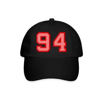 Cool Retro Retrostyle Numéro de maillot numéro de dos - Casquette classique - noir/noir - Devant