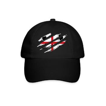 Sardinien Flagge Sardische Fahne Sardegna Fahne - Baseballkappe - Schwarz/Schwarz - Vorne