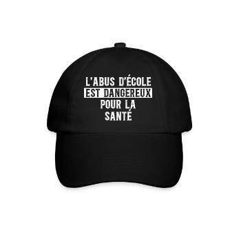 Blague Vacances Enseignants Maitres D'École - Casquette classique - noir/noir - Devant